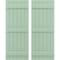 Ekena Millwork Americraft 6-Board, 3 Batten Exterior Real Wood Joined Board-n-Batten Shutters, ARW401BB621X61SGH, PR ARW401BB621X61SGH - alternate 1